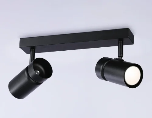 Спот с 2 лампами TA13178 Ambrella light чёрный GU10 в стиле хай-тек современный  фото 2